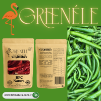 GREENELE 100 % Natürlicher Getrockneter Grüner Paprika | 100 g | Vegan und Ohne Zusatzstoffe